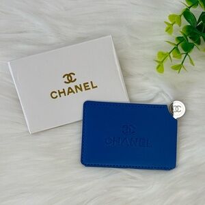 CHANEL Royal Blue Mirror & Card Holder